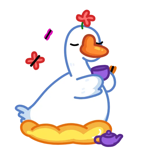 🧘‍♀ Эмодзи «Goose -» для Telegram