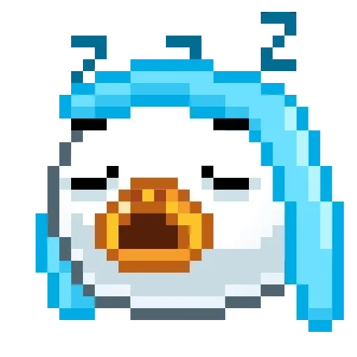 😴 Эмодзи «Goose Emoji - пиксельные эмоджи с гусем» для Telegram