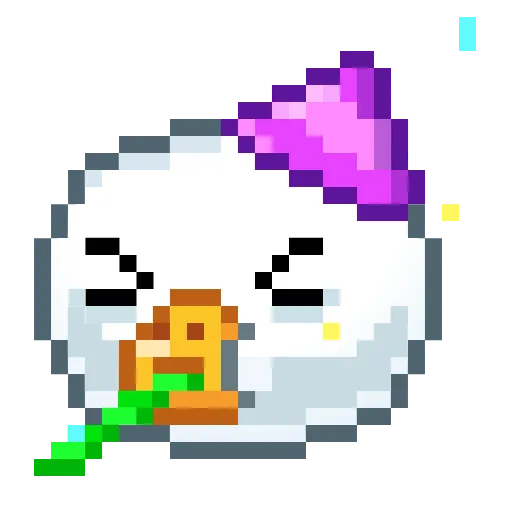 🥳 Эмодзи «Goose Emoji - пиксельные эмоджи с гусем» для Telegram