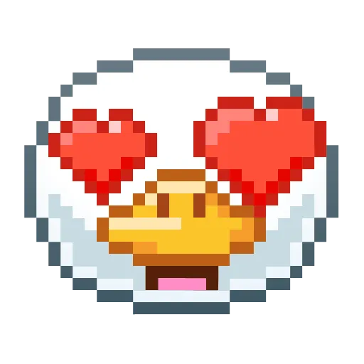 😍 Эмодзи «Goose Emoji - пиксельные эмоджи с гусем» для Telegram