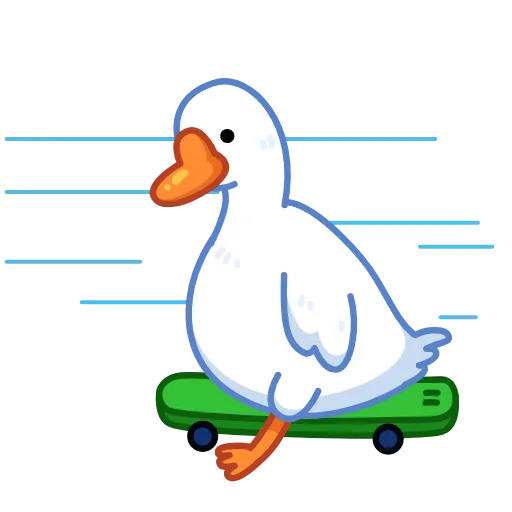 🛹 Эмодзи «Гусь» для Telegram