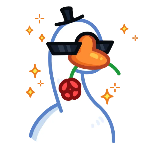😎 Эмодзи «Гусь» для Telegram