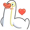 ❤ Эмодзи «Гусь» для Telegram