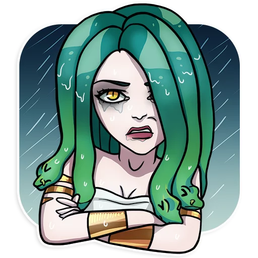 🌧 Стикер «Medusa» для Telegram