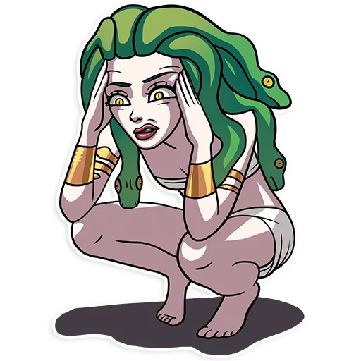 😱 Стикер «Medusa» для Telegram