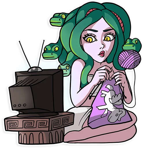 📺 Стикер «Medusa» для Telegram