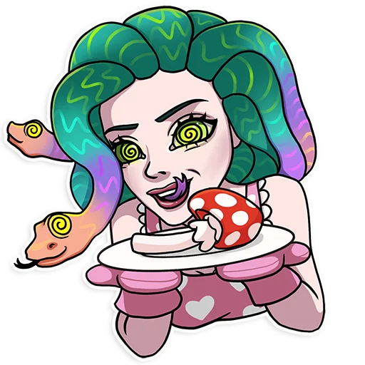 🍄 Стикер «Medusa» для Telegram