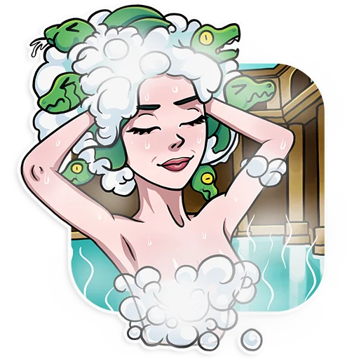 🛁 Стикер «Medusa» для Telegram