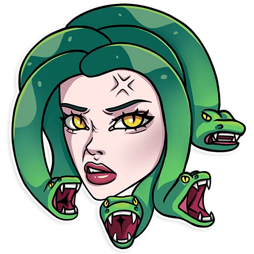 😠 Стикер «Medusa» для Telegram