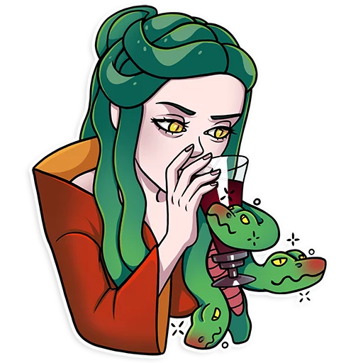 🥴 Стикер «Medusa» для Telegram