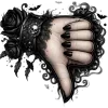 🤩 Эмодзи «Goth» для Telegram