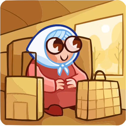 😊 Эмодзи «Бабуля» для Telegram