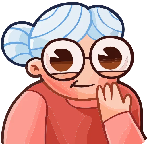 🤭 Эмодзи «Бабуля» для Telegram