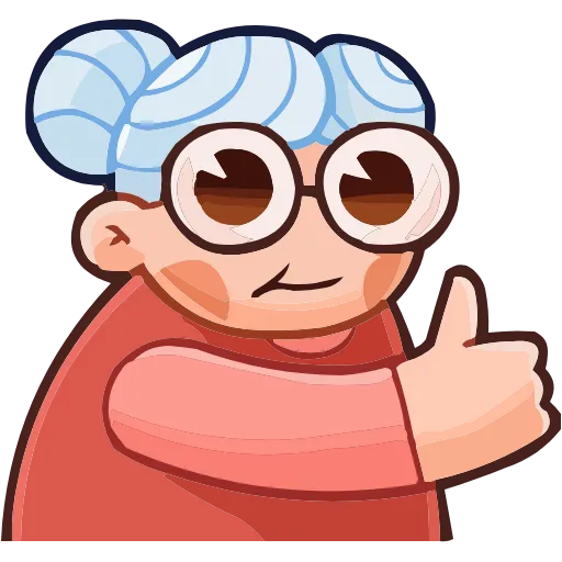 👍 Эмодзи «Бабуля» для Telegram