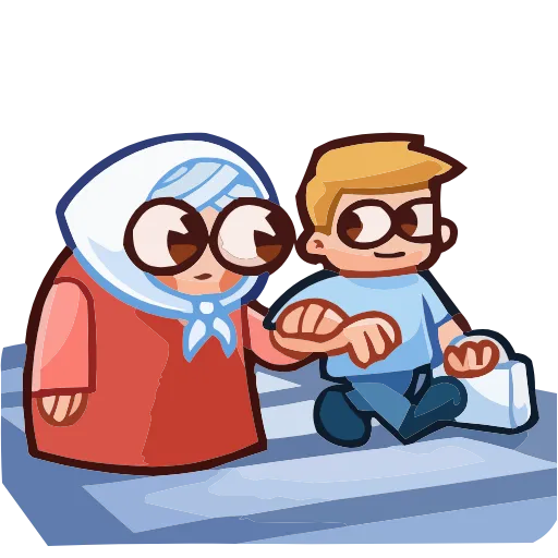 😌 Эмодзи «Бабуля» для Telegram