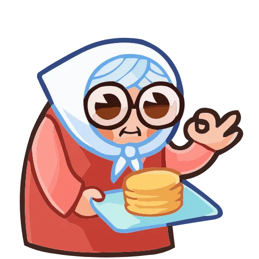Стикерпак Бабуля для Telegram