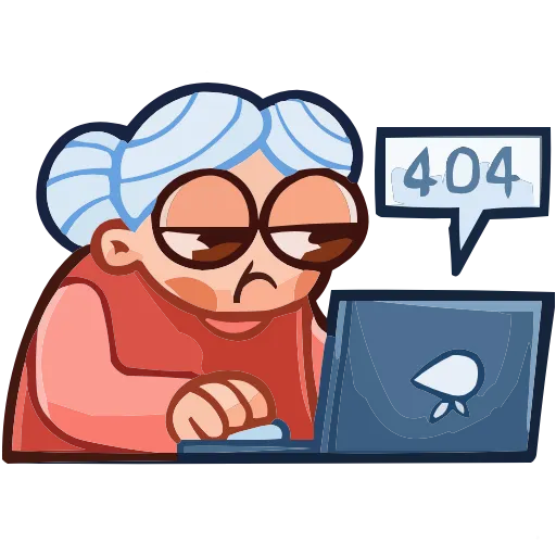 👩‍💻 Эмодзи «Бабуля» для Telegram