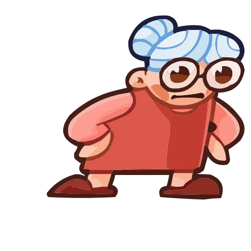 🫠 Эмодзи «Бабуля» для Telegram