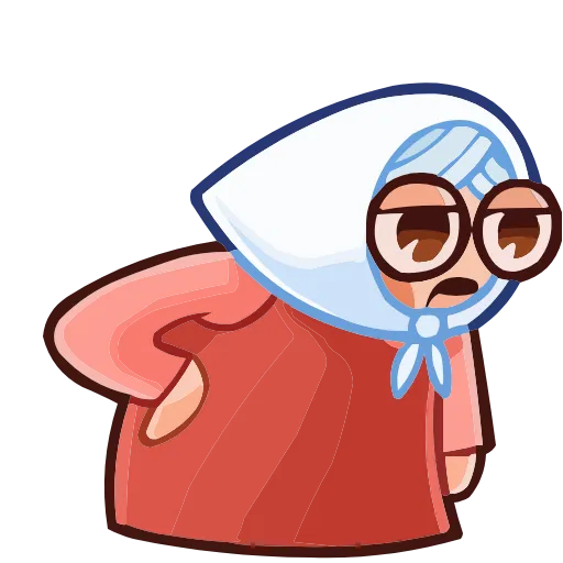 😮‍💨 Эмодзи «Бабуля» для Telegram