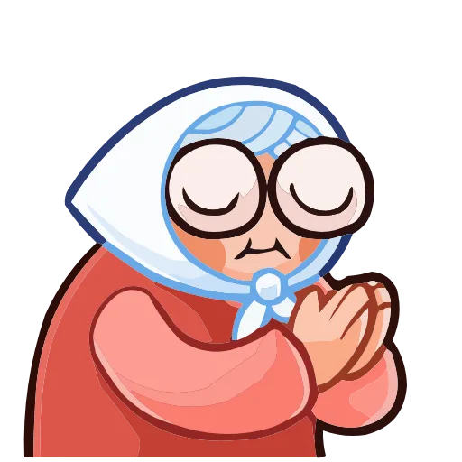 🙏 Эмодзи «Бабуля» для Telegram
