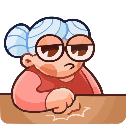 👊 Эмодзи «Бабуля» для Telegram