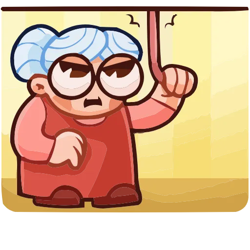 🙄 Эмодзи «Бабуля» для Telegram
