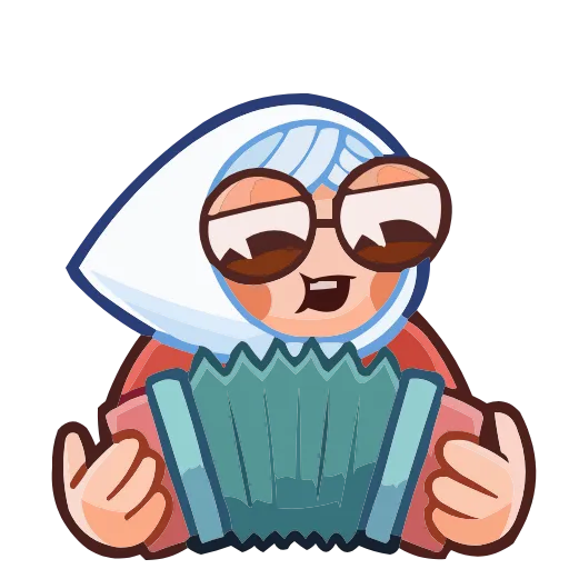 🪗 Эмодзи «Бабуля» для Telegram