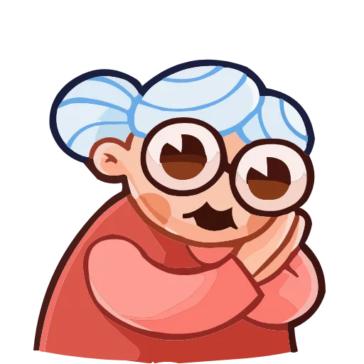 😌 Эмодзи «Бабуля» для Telegram