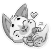 🥰 Эмодзи «Набор эмоджи с серым Бисквитом в свитере из ВК» для Telegram
