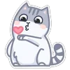 😘 Эмодзи «Персик Серый» для Telegram