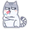 😝 Эмодзи «Персик Серый» для Telegram