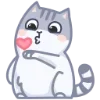 😘 Эмодзи «Серый Персик» для Telegram