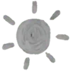 ☀ Эмодзи «Grey» для Telegram