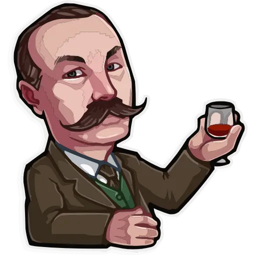 🍷 Эмодзи «Великие умы» для Telegram