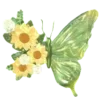 🦋 Эмодзи «Green Aesthetics» для Telegram
