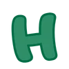 🤩 Эмодзи «Green - зелёные буквы» для Telegram