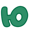 🐵 Эмодзи «Green - зелёные буквы» для Telegram