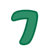 7️⃣ Эмодзи «Green - зелёные буквы» для Telegram