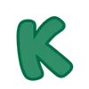 😋 Эмодзи «Green - зелёные буквы» для Telegram