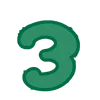 😘 Эмодзи «Green - зелёные буквы» для Telegram