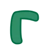 🙃 Эмодзи «Green - зелёные буквы» для Telegram