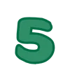 5️⃣ Эмодзи «Green - зелёные буквы» для Telegram