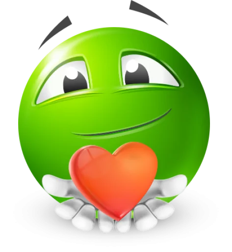 🤩 Стикер «Green Face Emoji» для Telegram