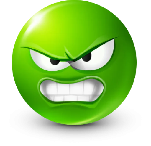 🤩 Стикер «Green Face Emoji» для Telegram
