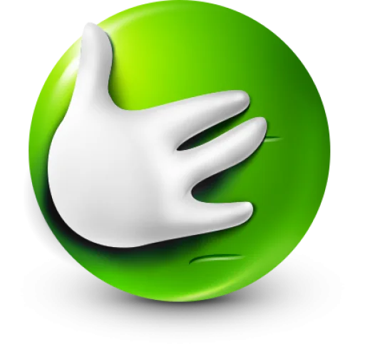 🤩 Стикер «Green Face Emoji» для Telegram