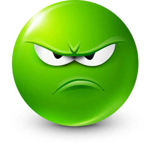🤩 Стикер «Green Face Emoji» для Telegram