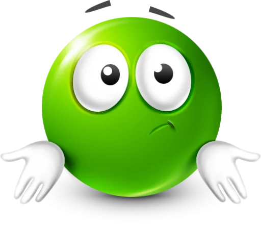 🤩 Стикер «Green Face Emoji» для Telegram