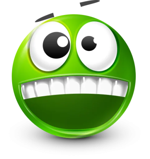 🤩 Стикер «Green Face Emoji» для Telegram