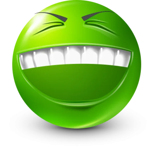 🤩 Стикер «Green Face Emoji» для Telegram