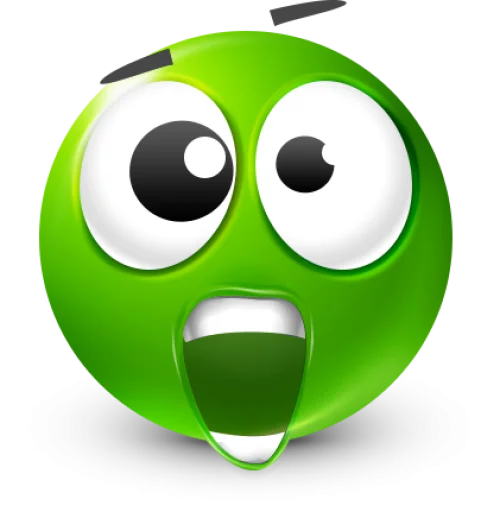 🤩 Стикер «Green Face Emoji» для Telegram